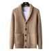 Men’s Slim-Fit Button-Up Knit Cardigan – Korean Style Ribbed Sweater With Moisture-Wicking Fabric ( Fall-to-Winter Layering Essential)_viptrois.com