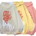 Autumn Winter New Candy Color Sweatshirt Couple Shirt Red Dragon Printed Pattern Hoodie_viptrois.com