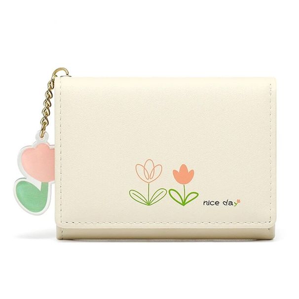 Brand Designer Wallets Floral Pattern Small Wallets Women Soft PU Leather Mini Coin Bag Ladies Card Holder Fashion Purse Female_viptrois.com