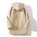 Men's Eco-Friendly Faux Fur Hooded Parka, Oversized Longline Zip-Up Winter Coat With Windproof Polyester Shell In Beige/Coffee (Sizes S-4XL)_viptrois.com