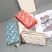 Women's Wallet Card Cases Double Zipper Wallet Ladies Long Large Capacity Double Layer Wallet Printed Clutch Bag Mobile Phone Bag_viptrois.com
