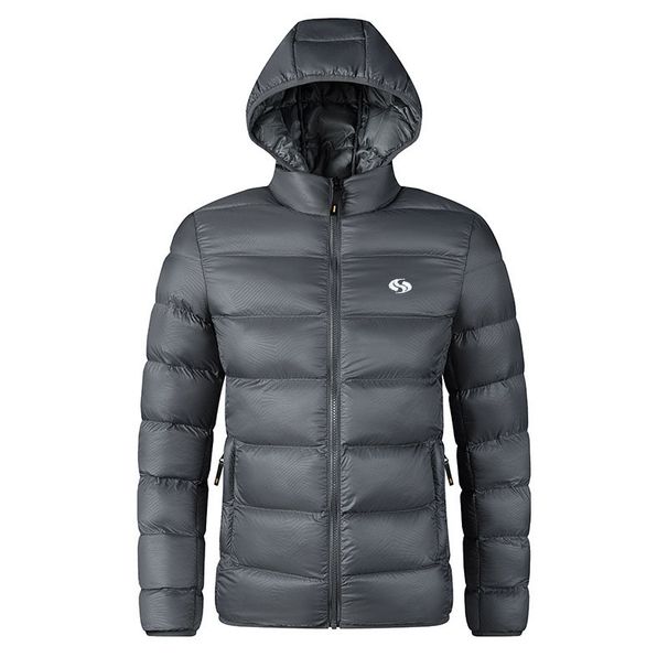 Men's Clothing Men's Cotton Coat European And American Simple Casual Thin Style S Letter Hooded Jacket Men's Short Cotton Coat_viptrois.com