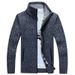 Men's Autumn And Winter Cardigan, Zipper Sweater, Thickened And Fleece Stand-up Collar, Loose And Warm Knitted Sweater, Jacket And Top_viptrois.com