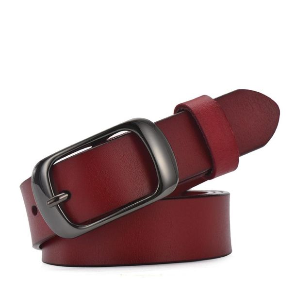 Sangle Femme Décontracté Tout-match Femmes Brève Ceinture En Cuir Véritable Femmes Sangle Couleur Pure Ceintures Top Qualité Jean Ceinture WH001_viptrois.com
