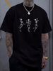 Dancing Skeletons. Halloween Dead Dance For Men, Women, T-Shirt Designer Clothes Summer T-Shirt For Women Casual Fashion Unisex Female Print Round Neck Short Sleeve Graphic Casual Slightly Stylish Women Women Top Graphic Tees Stretched Breathable_viptrois.com