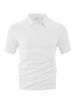 Men's Clothing Summer Thin Breathable Perspiration Loose Casual Solid Color Jacquard Fabric Men's Short Sleeved Polo Shirt_viptrois.com