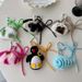 Bag Charms Colorful Plush Spotted Dog Rope Bow Pendant Cute Lanyard Keychain Versatile Bag Pendant_viptrois.com