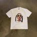 Oversized Double Ponytail Print T-Shirt Heavyweight Pure Cotton Loose Short Sleeved Men's And Women's Style for Couples_viptrois.com