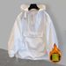 "Utility-Inspired Patchwork Hooded Jacket – Velvet-Lined Sun Protection For Men | Black & White Fleece | M-3XL"_viptrois.com