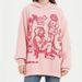 Men's Clothing Street Casual Sports Loose Cartoon Print Y2K Graffiti Hoodie - Oversized Pullover Sweatshirt With Cartoon Print, Unisex Streetwear_viptrois.com