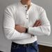 Men's Clothing Henry Collar Sweater Long Sleeve Men's Spring And Autumn Sweater Trend All Match Slim T Shirt_viptrois.com