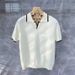 Men's Clothing Polo Shirts High End Summer New Style Trendy Versatile Ice Silk Thin Casual Fashion Youth Tops_viptrois.com