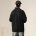 Men's Half-zipper Sweater 2025 New Autumn American Trendy Brand Solid Color Long Sleeves_viptrois.com