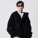 Loom High Street Solid Color Knit Men's Winter American Cleanfit Hooded Sweatshirt Cool And Handsome Sweater For Men_viptrois.com