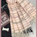 Pink Scarf Women's Winter Plaid Cashmere Tassel Shawl Thin Style Wrapped With Warm Versatile Skincare Neck_viptrois.com