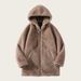 Men's Eco-Friendly Faux Fur Hooded Parka, Oversized Longline Zip-Up Winter Coat With Windproof Polyester Shell In Beige/Coffee (Sizes S-4XL)_viptrois.com