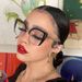 Women's Glasses Cat Eye Half Frame Large Frame Flat Glasses Anti Blue Light New Glasses Frame Ins Retro Trend Glasses Frame_viptrois.com