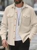Men's Clothing Men's Stand Collar Button Jacket - Classic Corduroy Coat (4 Colors, S-XXXL) Hot-selling_viptrois.com