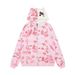 Men's Clothing Full Print Cartoon Cat Letter Embroidered Hooded Cardigan Sweater High Street Loose Casual Jacket_viptrois.com