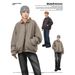 MADEEXTREME Minimalist Style Warm Fleece Lined Zipper High Collar Autumn Winter Short Wide Jacket For Men_viptrois.com