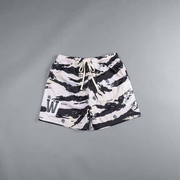 Men's foreign trade summer new men's fashion beach shorts hole cloth fabric multi-color sports four-quarter pants for men_viptrois.com