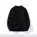 Men's Textured Knit Sweater – Winter Casual Crewneck Pullover (Black/White/Navy/Khaki) – Oversized Fit & Breathable Polyester Blend_viptrois.com