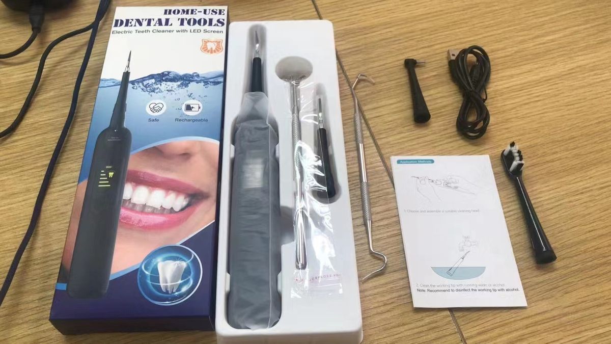 Dental cleaner household beauty set portable electric high-frequency dental care tool for removing tartar_viptrois.com