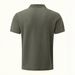 Summer Men's Ice Silk T-shirt, Thin Breathable Lapel Short-sleeved Business Casual Versatile Top_viptrois.com
