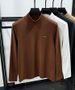 Premium Double-Layer Fleece Sweatshirt For Men – Slim-Fit Thermal Base Layer With Brushed Micro Velvet Interior, Semi-Turtleneck Winter Pullover_viptrois.com