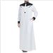 Man's Clothing Muslim Robes Simple Loose Standing Collar Color Patchwork Color Contrast Long-sleeved Men's Jumpsuit_viptrois.com