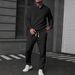 Men’s Wheat-Grain Polo & Pants Set – Premium 95% Polyester Casual Outfit (S-XXXL, White/Grey/Black/Army Green/Navy/Khaki)_viptrois.com