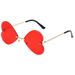 Butterfly Frameless Sunglasses Retro Trend Love Heart Personality Metal Sunglasses For Women_viptrois.com