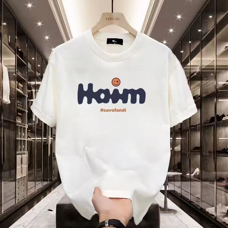 2024Men's High-quality Round-neck Pullover Short-sleeved T-shirt_viptrois.com