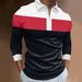 New Men'S Classic Striped Polo Shirt Long Sleeve Spring_viptrois.com