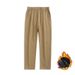 Men's Vintage Washed Cotton Cargo Pants – Classic Straight-Leg Workwear With Multi-Pockets (Black/Charcoal/Khaki/Heavyweight Options)_viptrois.com