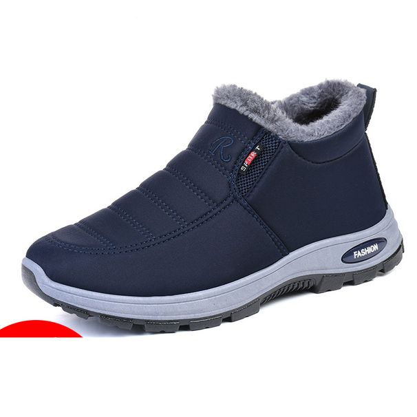 Waterproof Winter Boots for Women 2023 New Plush Snow Boots Women Ankle Boots Warm Black Couple Cotton Couples Platform Shoes_viptrois.com