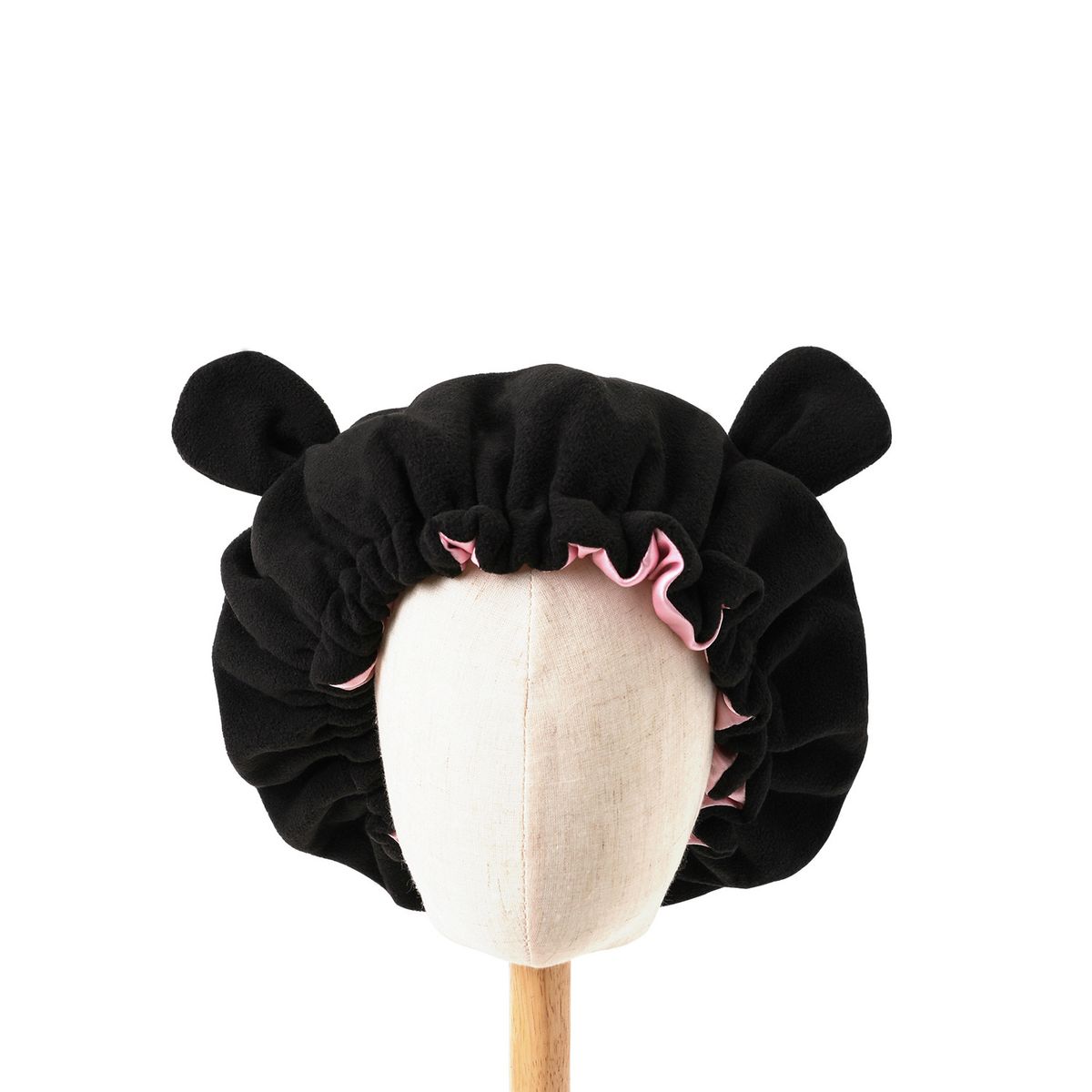 Men's Hats Polar Fleece Double Layer Sleeping Cap Cute Bear Ears Home Cap New Winter Children Warm Windproof Parent Child Cap_viptrois.com
