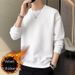 Men's Fleece-Lined Long Sleeve Sweatshirt – Heavyweight Pullover With Jacquard Letter Print (Oversized Fit, Winter-Ready)_viptrois.com