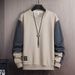 Men's Clothing Sweatshirt Men 2024 Spring New Men's Sweatshirt Spring And Autumn Round Neck New Loose Long Sleeved Bottoming T Shirt Men_viptrois.com