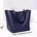 European and American Retro Simple Bucket Bun Mother Bag Shoulder Handbag Suitable for Shopping and Daily Matching_viptrois.com
