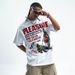 American Style Trendy Brand 315G Letter Print Loose Cotton Short Sleeve T-Shirt Unisex Top_viptrois.com