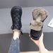 Women's Snow Winter 2024 New Style Fleece Lined Thickened Northeastern Cotton Shoes Non-Slip Warm Short Boots_viptrois.com