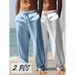 Vintage High-Waisted Cargo Pants Men – 90s Retro Wide Leg Sweatpants, Breathable Polyester Workwear (S-3xl, 18 Colors & 7 Two-Pack Sets)_viptrois.com