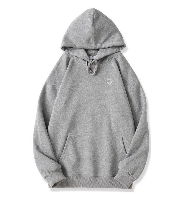 Men's Clothing 400G Silver Fox Fleece Fleece Lined Sweatshirt, Long Sleeves, Fleece Lined Drop Shoulder Hoodie, US Embroidered Autumn/winter Style._viptrois.com