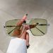 Hot Sale KAMMPT Vintage Oversized Sungl Fashion Men Women Square Shades Eyewear Trendy Ins Popular Brand Design UV400 Sun_viptrois.com