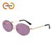 Two Circles Retro Oval Sunglasses - Hong Kong Style Small Metal Frame For Women (Model T1371)_viptrois.com