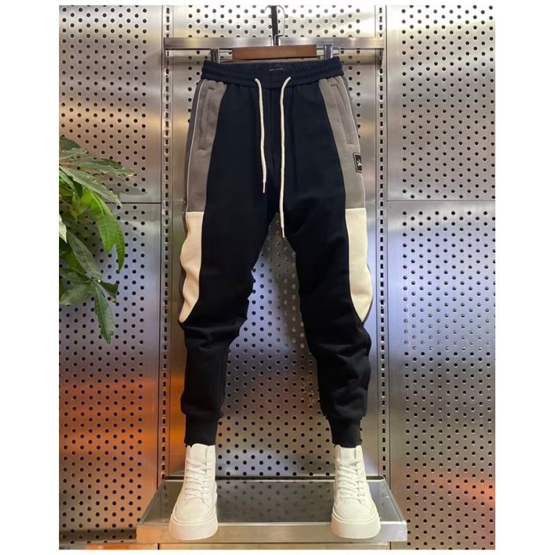 Men's Clothing Sweatpants men's spring and summer new sports casual pants slim fit pants with cuffs 2023 nine-point pants_viptrois.com