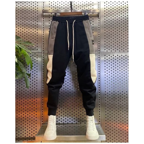 Men's Clothing Sweatpants men's spring and summer new sports casual pants slim fit pants with cuffs 2023 nine-point pants_viptrois.com
