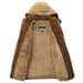 "Men's Winter Cotton Jacket – Heavyweight Relaxed Fit Hooded Coat With Fleece Lining & Utility Pockets "_viptrois.com