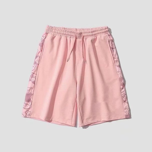 Men's Clothing Men's Summer Outer Wear Thin Ice Silk Trendy Brand Ins Loose Sports Beach Five Point Casual Pants_viptrois.com